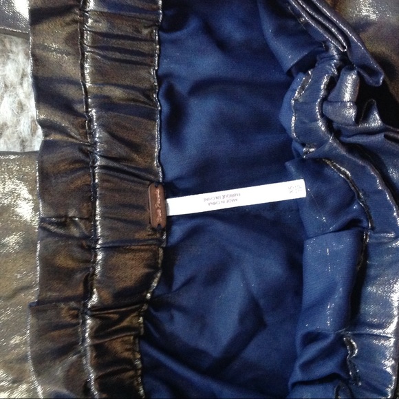 Free People GOLD Pleated Pants Boho Glam Pajama - Picture 5 of 6